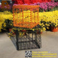 Parede decorativa de jardim soldada Gabion Box